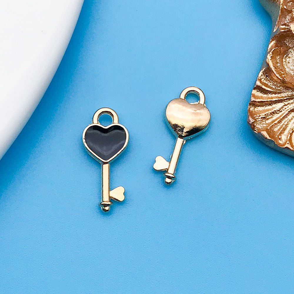 Wholesale Black Drip Oil Alloy Cartoon DIY Necklace, Bracelet, Pendant